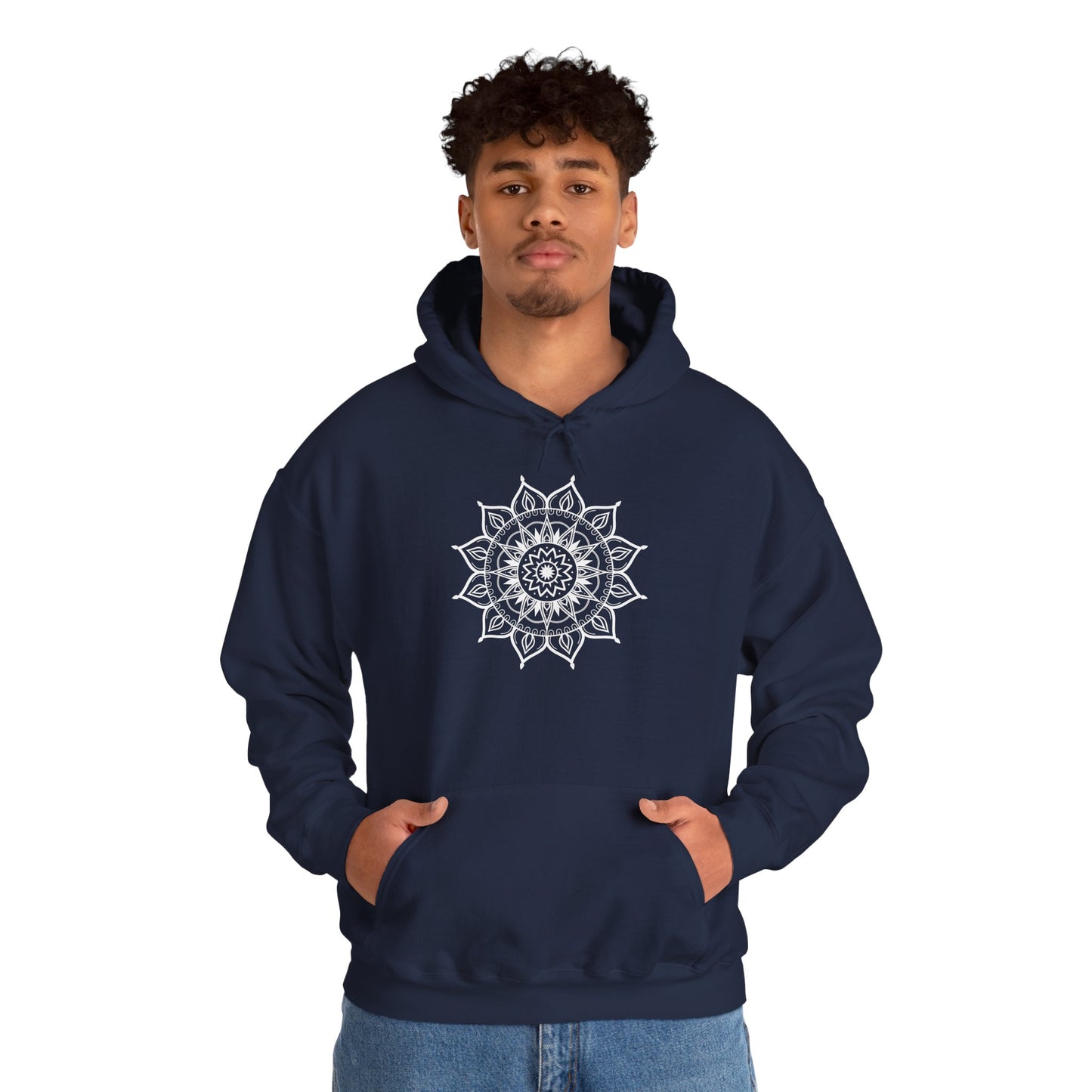 Mandala Hooded Sweatshirt - Cozy Boho Style for Men and Women