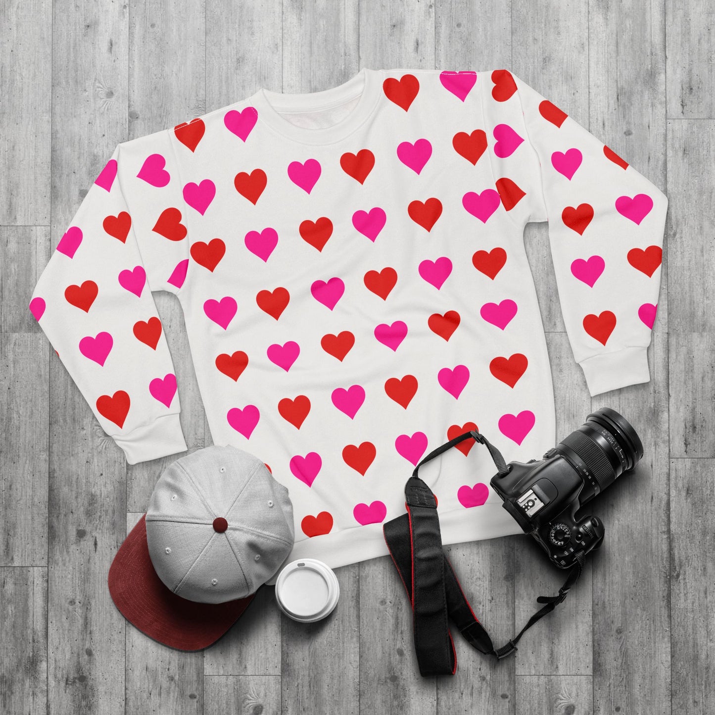 Love Pattern Sweatshirt Unisex