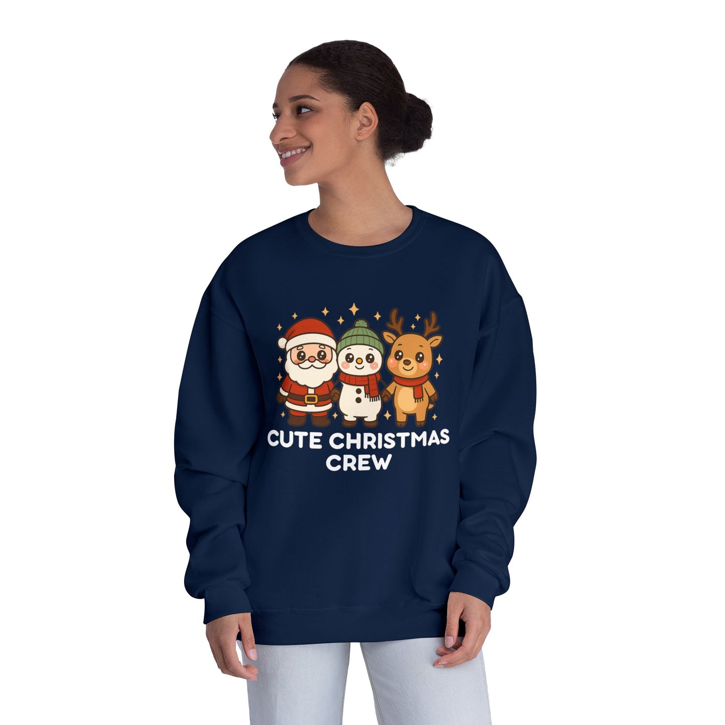 Santa Trio Sweatshirt — Christmas Holiday Crewneck