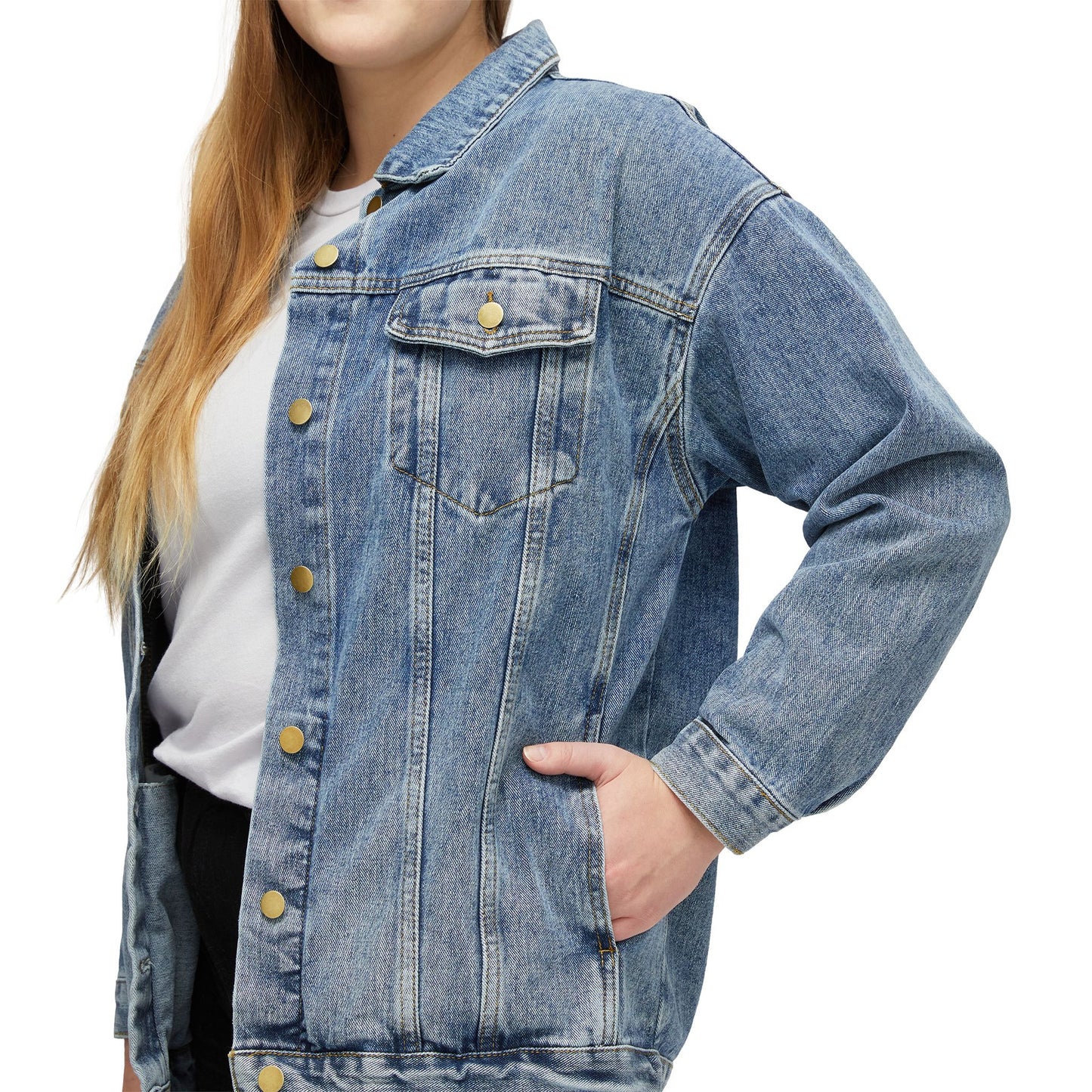 Women's Denim Jacket - Angel's Wings
