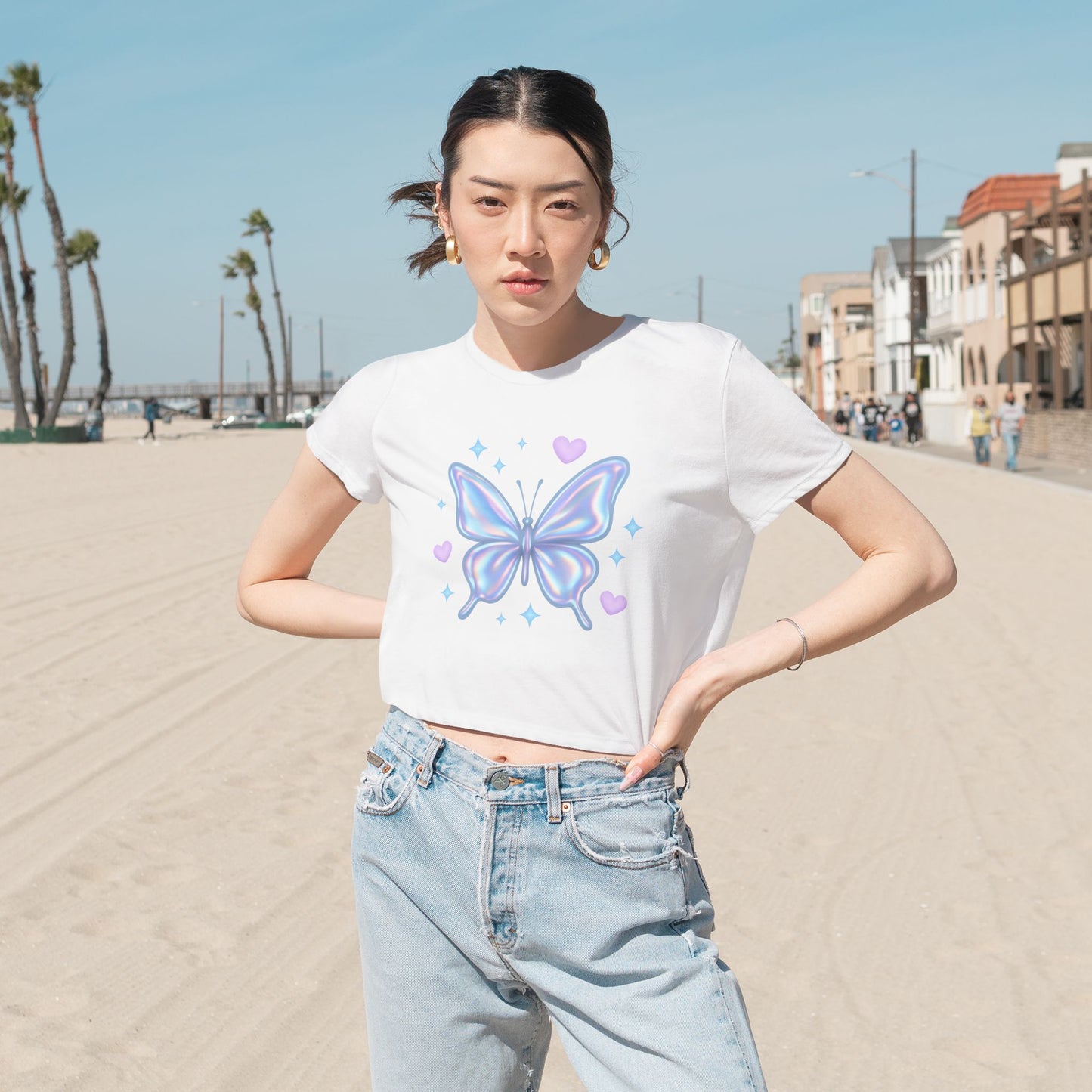 Butterfly Crop Tee