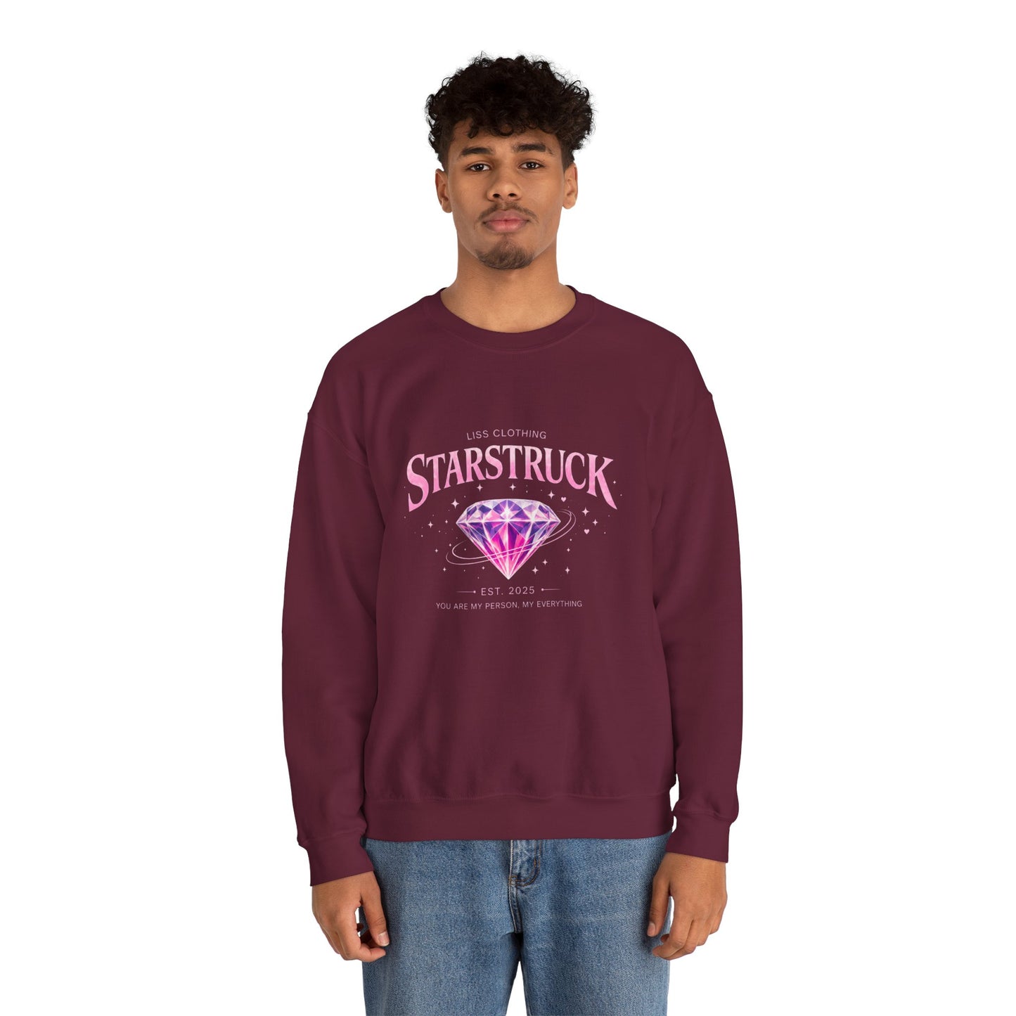 STARSTRUCK Oversized Graphic Crewneck Sweatshirt