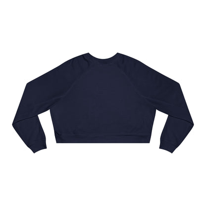 Cropped Fleece Pullover 'Delulu Become Trululu'