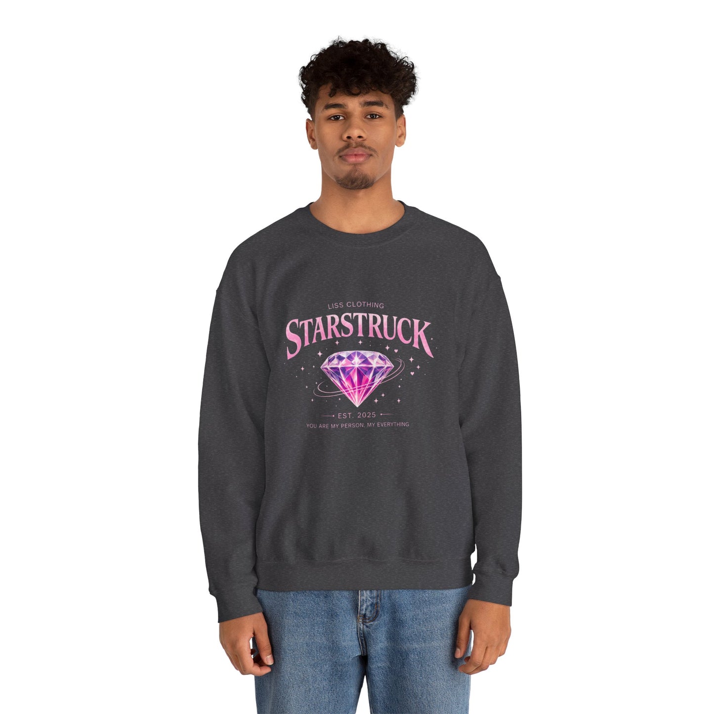 STARSTRUCK Oversized Graphic Crewneck Sweatshirt