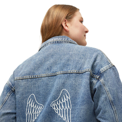 Women's Denim Jacket - Angel's Wings