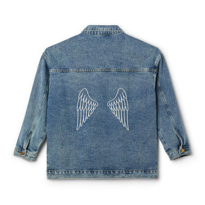 Women's Denim Jacket - Angel's Wings