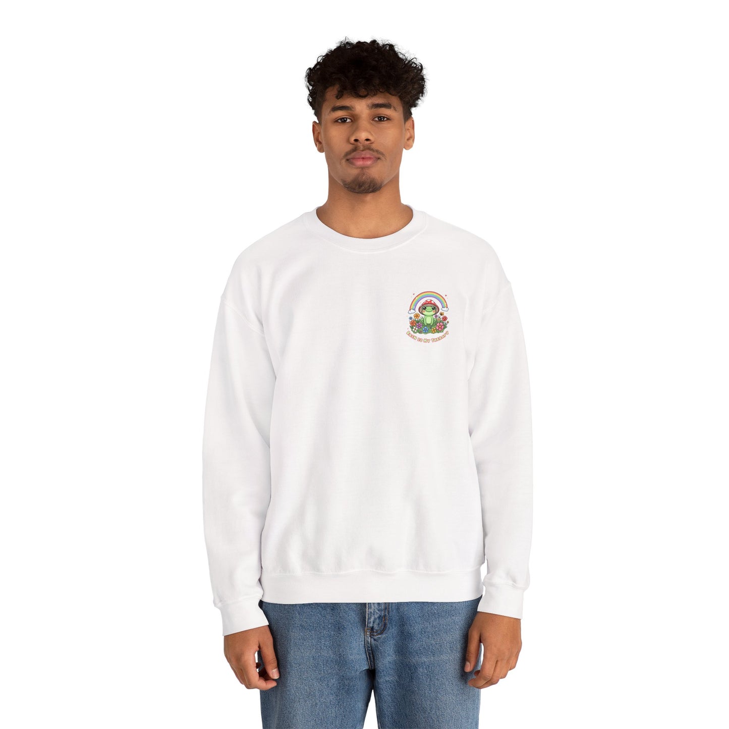 Rain Is My Therapy Sweatshirt — Cozy Weather Therapy Crewneck