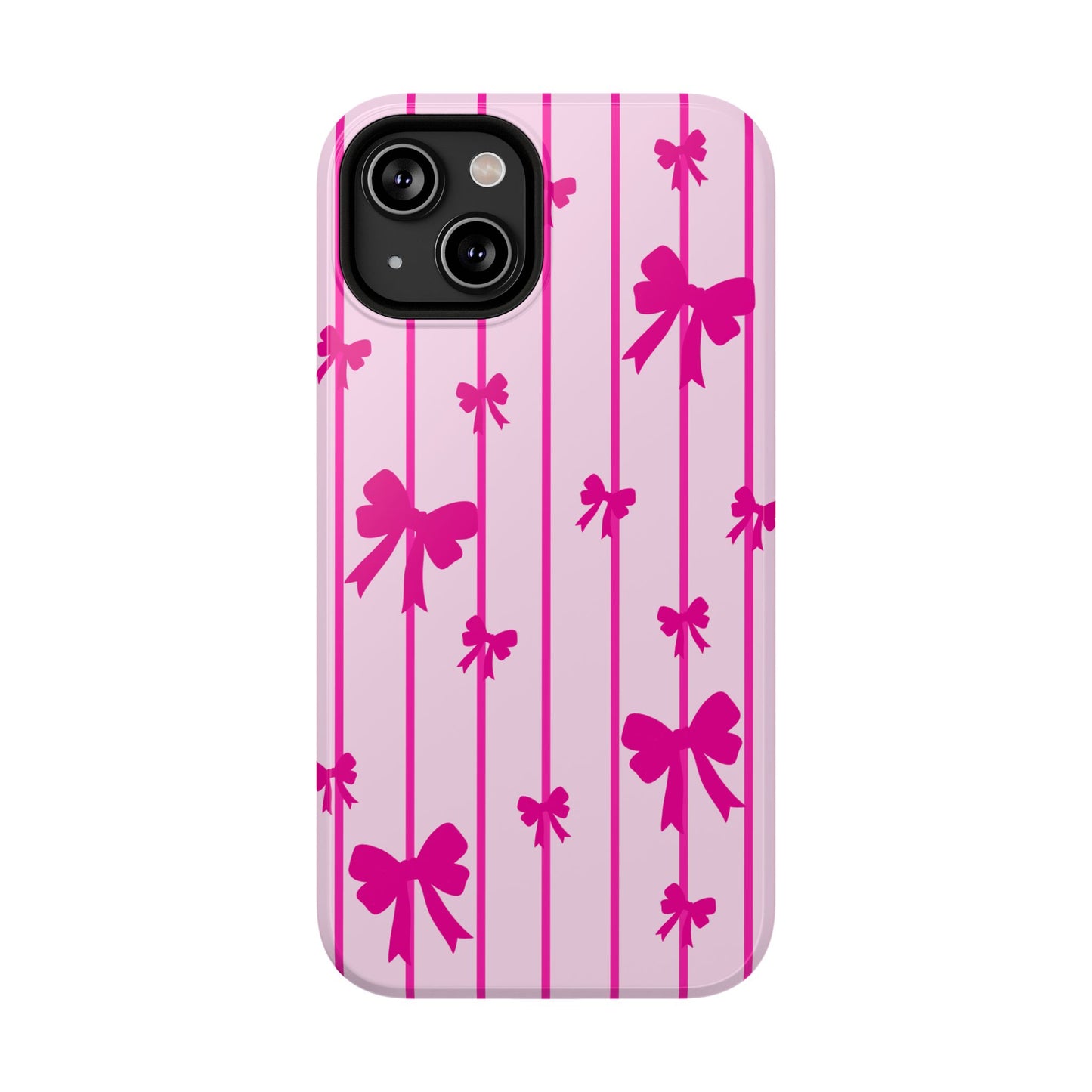 Pink Bow iPhone Case — Impact-Resistant Protective Phone Cover
