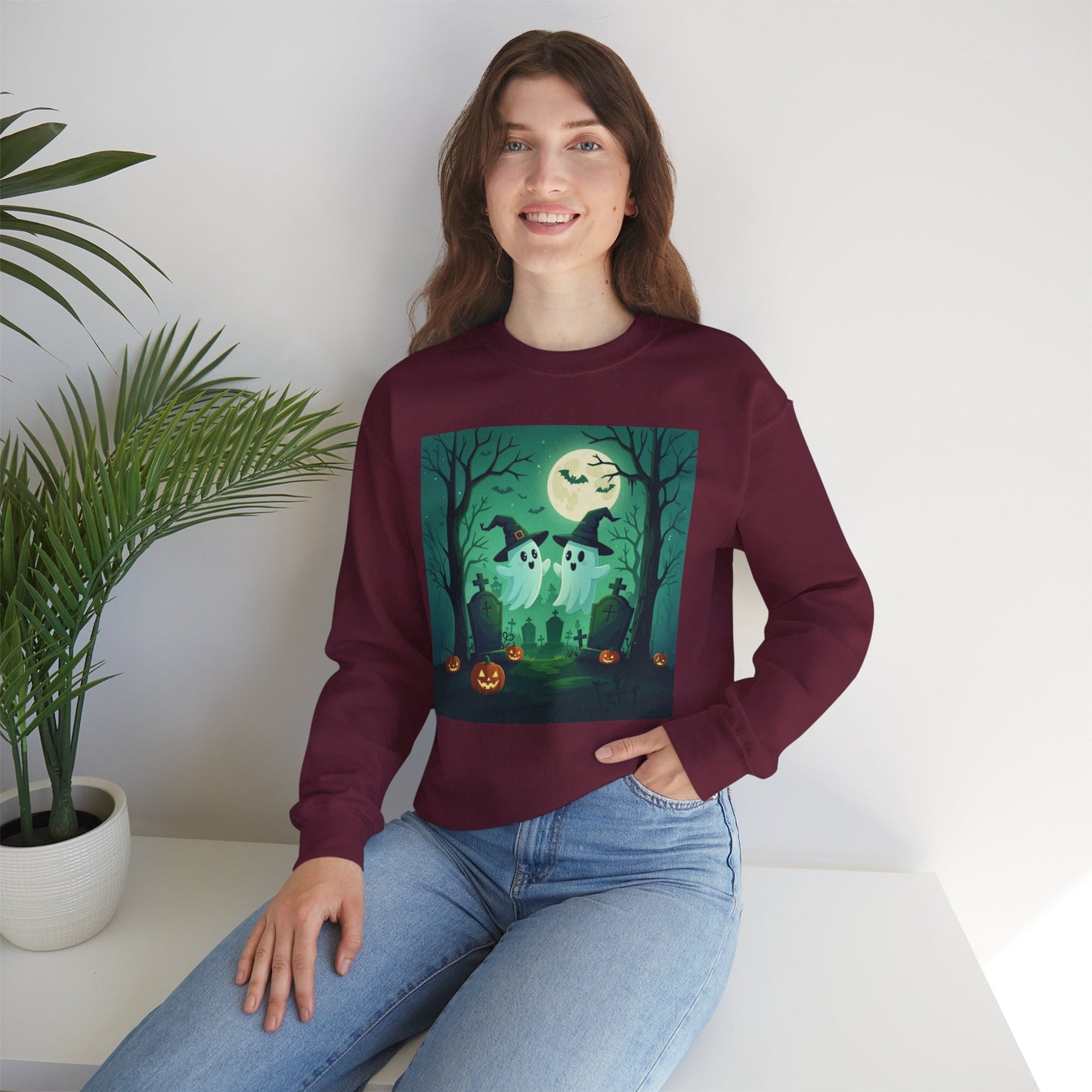 Spooky Ghost Couple Sweatshirt