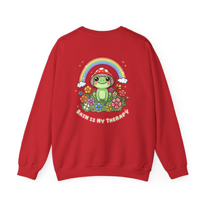 Rain Is My Therapy Sweatshirt — Cozy Weather Therapy Crewneck