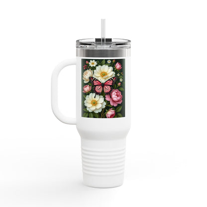 Floral Butterfly Travel Mug