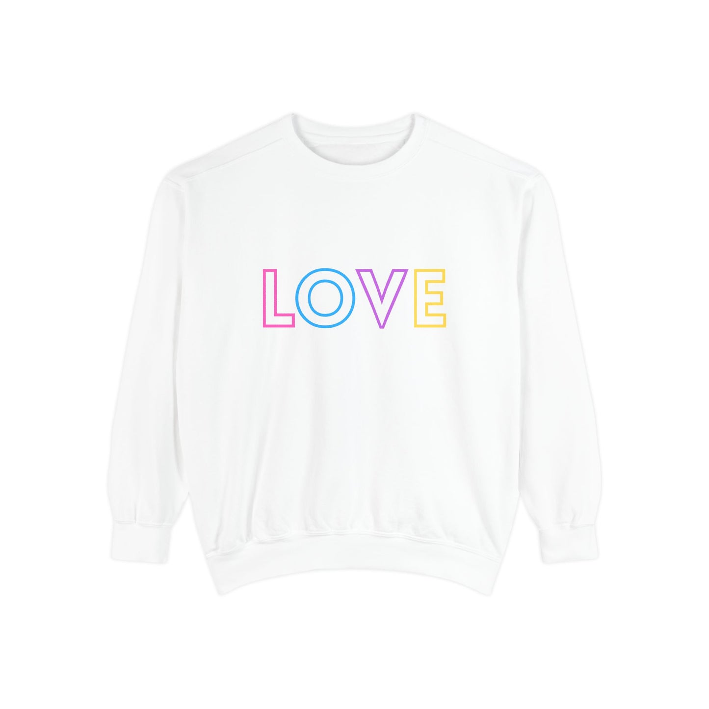 LOVE Sweatshirt - Unisex Garment-Dyed
