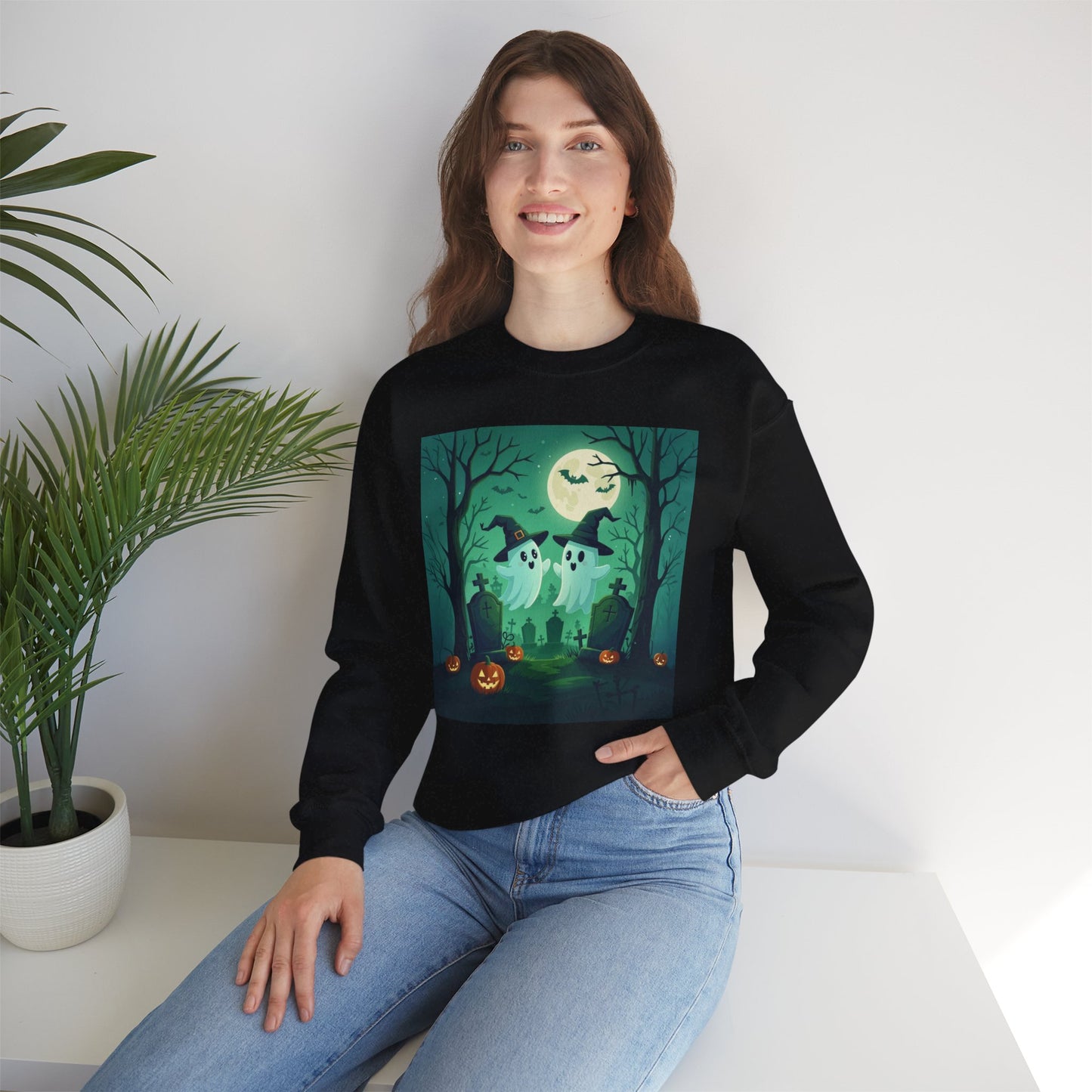Spooky Ghost Couple Sweatshirt
