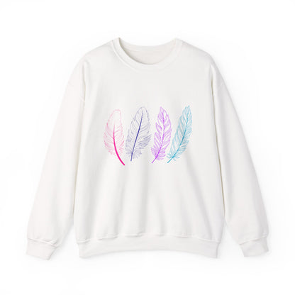 Bird's Feather Sweatshirt - Unisex Crewneck