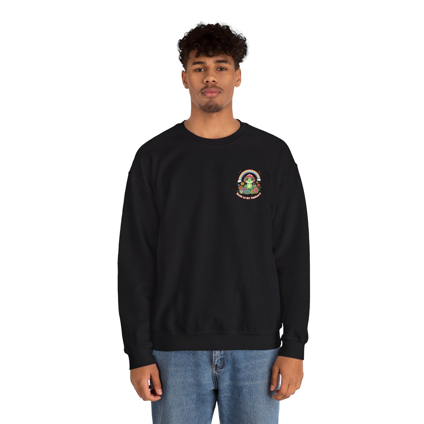 Rain Is My Therapy Sweatshirt — Cozy Weather Therapy Crewneck