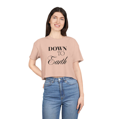Down To Earth Women's Crop Tee
