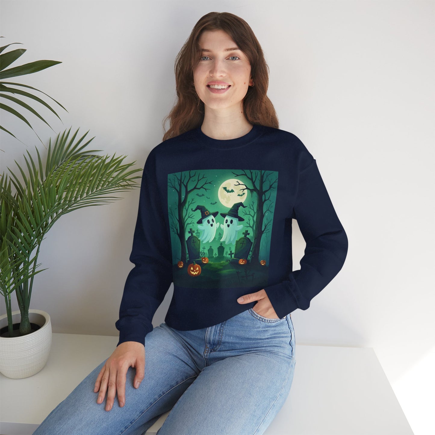 Spooky Ghost Couple Sweatshirt