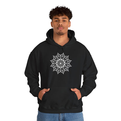 Mandala Hooded Sweatshirt - Cozy Boho Style for Men and Women