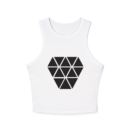Women's Tank Top - Diamond Grid Design