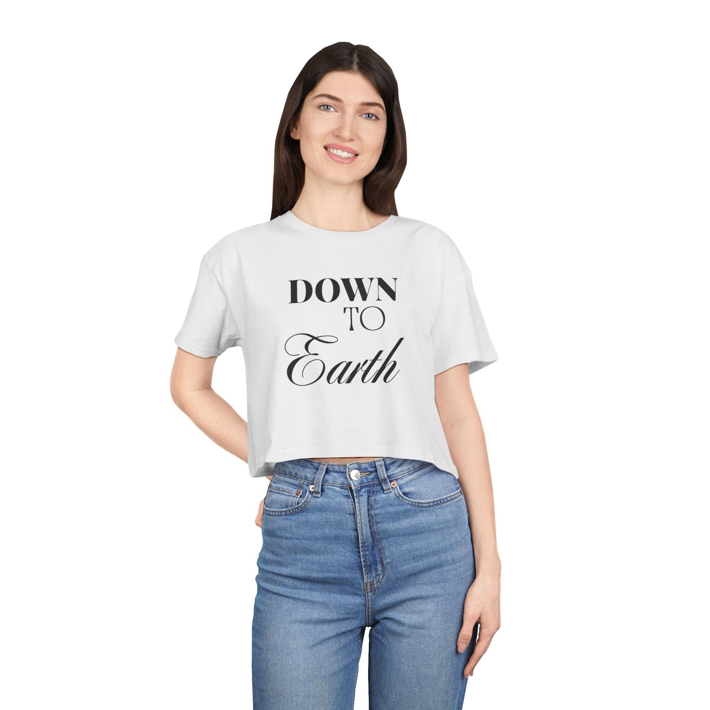 Down To Earth Women's Crop Tee