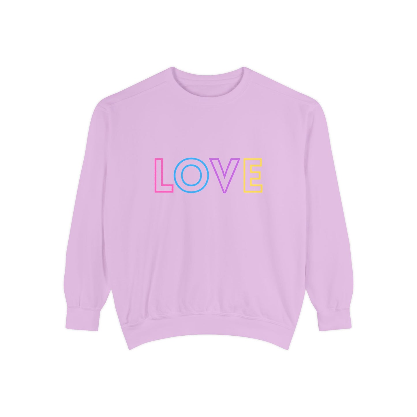 LOVE Sweatshirt - Unisex Garment-Dyed