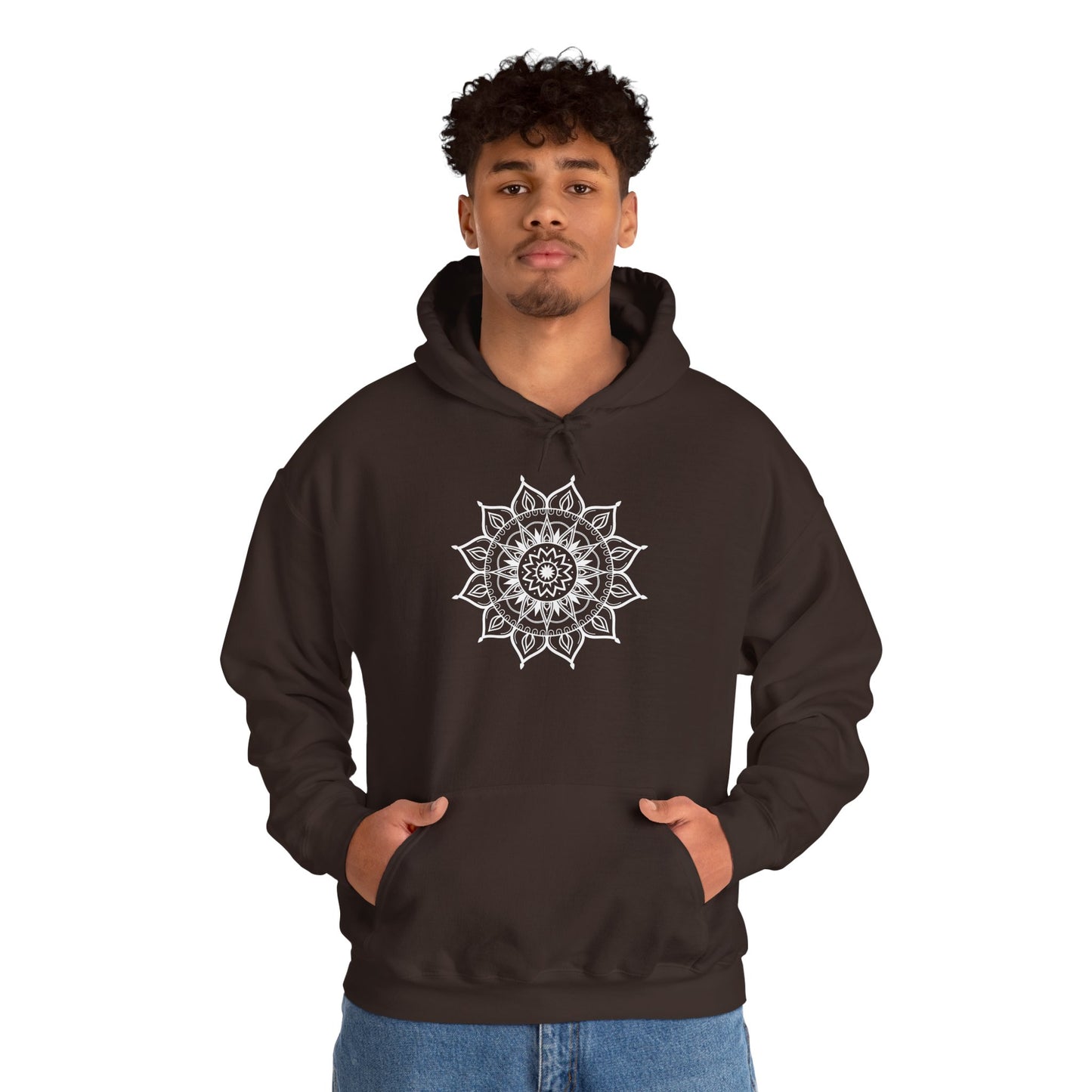 Mandala Hooded Sweatshirt - Cozy Boho Style for Men and Women