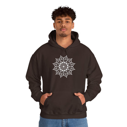 Mandala Hooded Sweatshirt - Cozy Boho Style for Men and Women