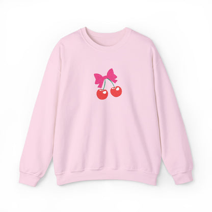 Cherry Embroidery Sweatshirt