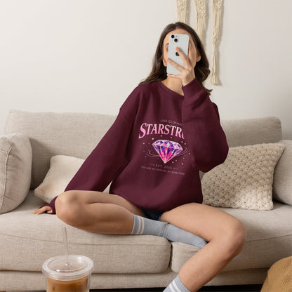 STARSTRUCK Oversized Graphic Crewneck Sweatshirt