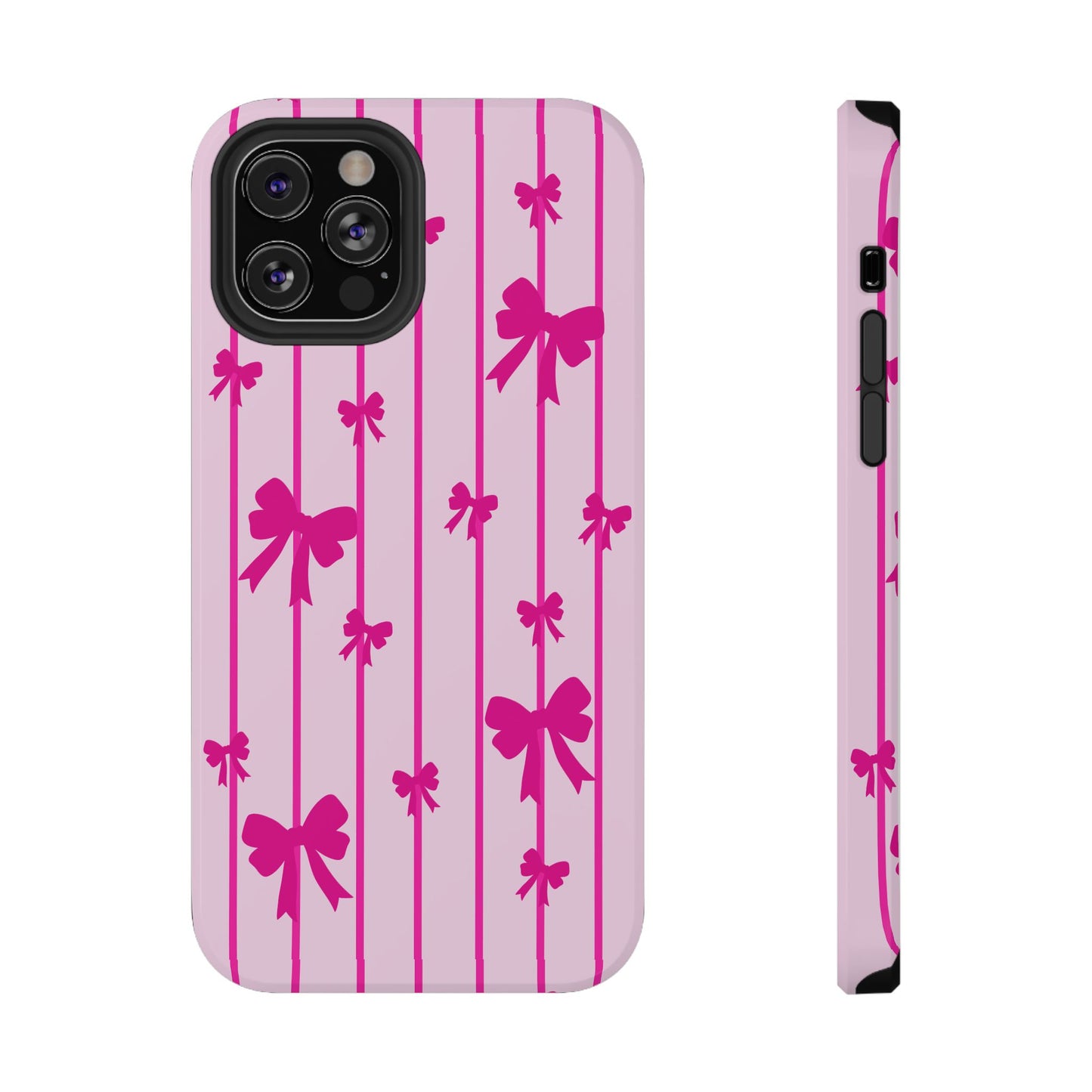 Pink Bow iPhone Case — Impact-Resistant Protective Phone Cover