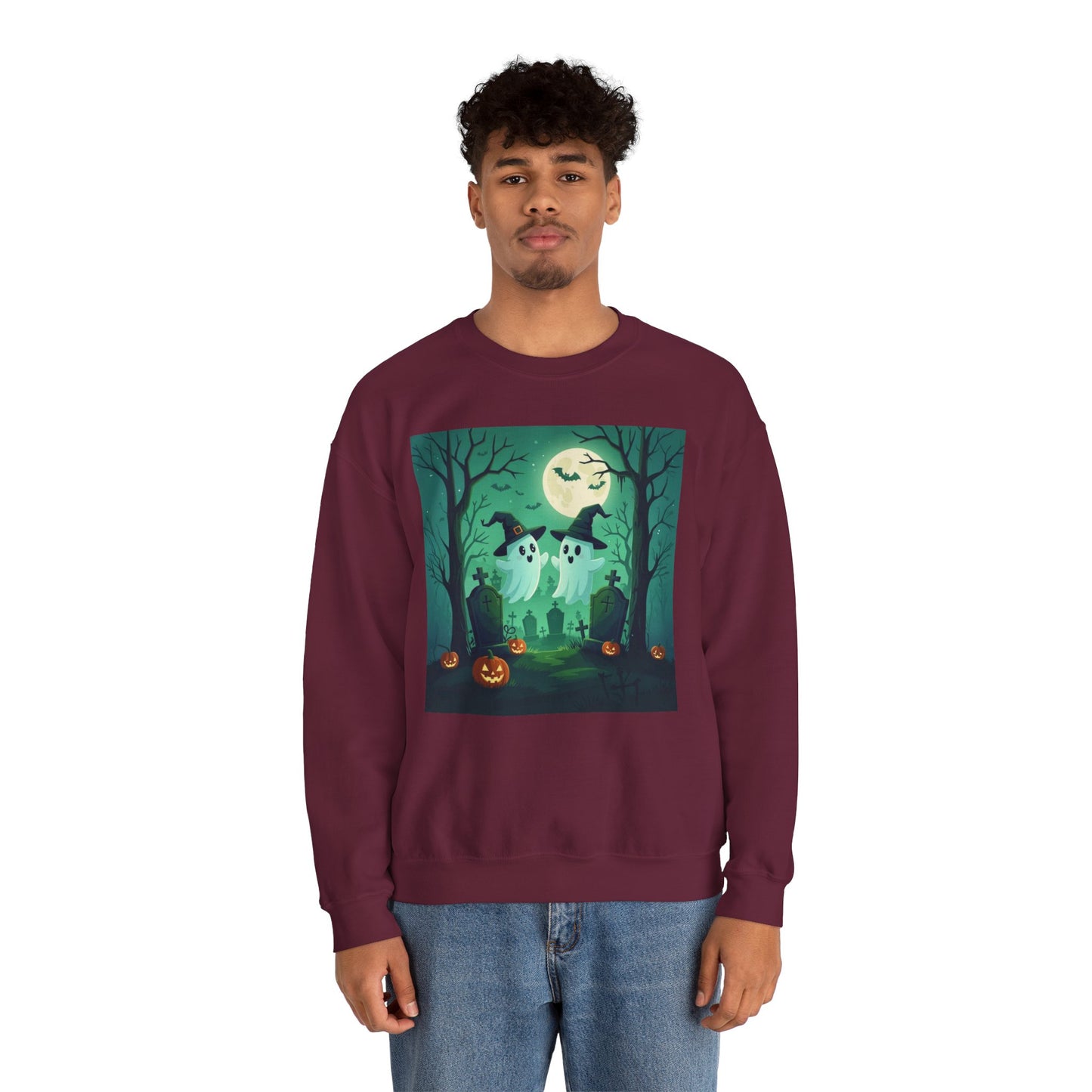Spooky Ghost Couple Sweatshirt
