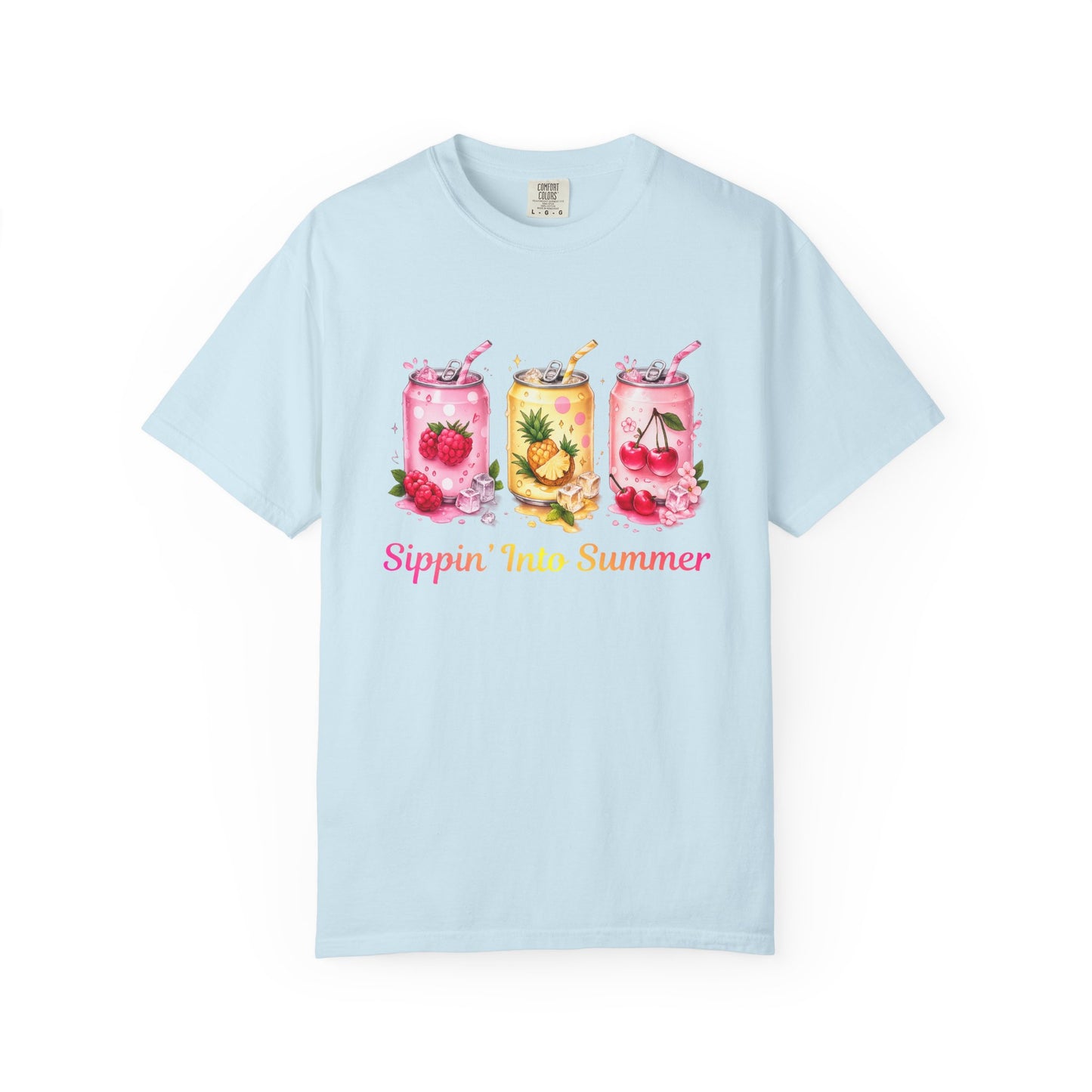 Sippin' Into Summer Fruit Soda Graphic T-Shirt
