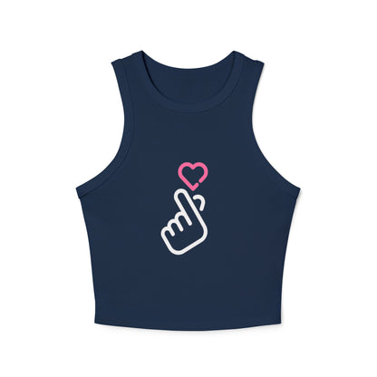 Tank Top - Finger Heart K-pop - Cute & Minimal Design