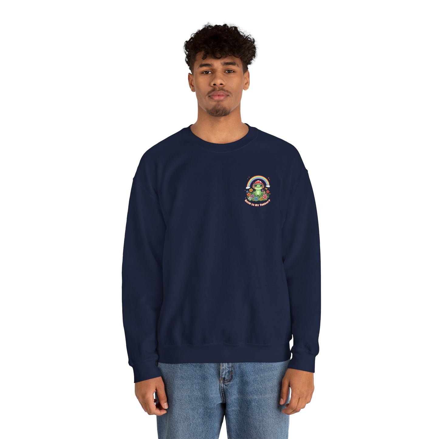 Rain Is My Therapy Sweatshirt — Cozy Weather Therapy Crewneck