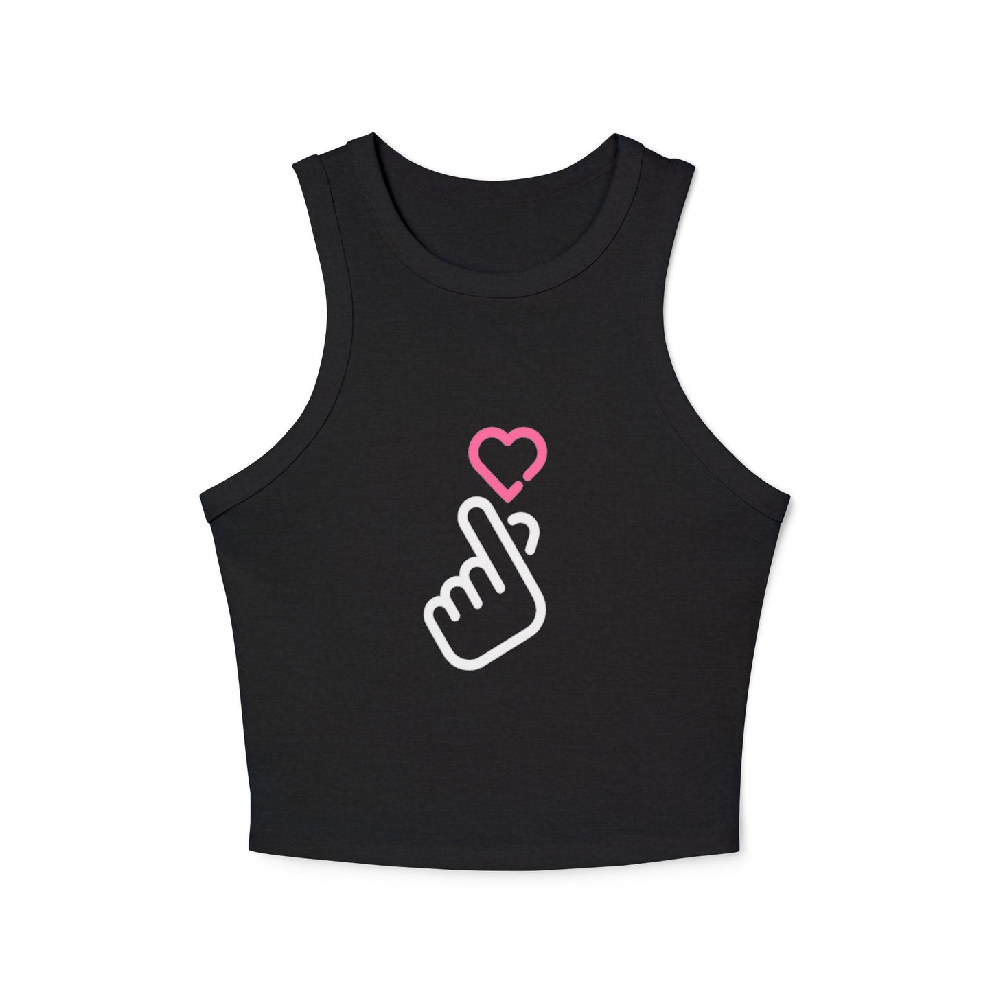 Tank Top - Finger Heart K-pop - Cute & Minimal Design