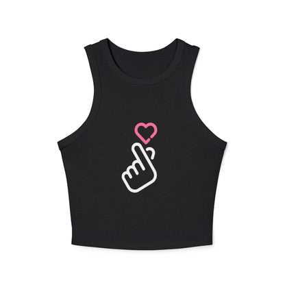 Tank Top - Finger Heart K-pop - Cute & Minimal Design
