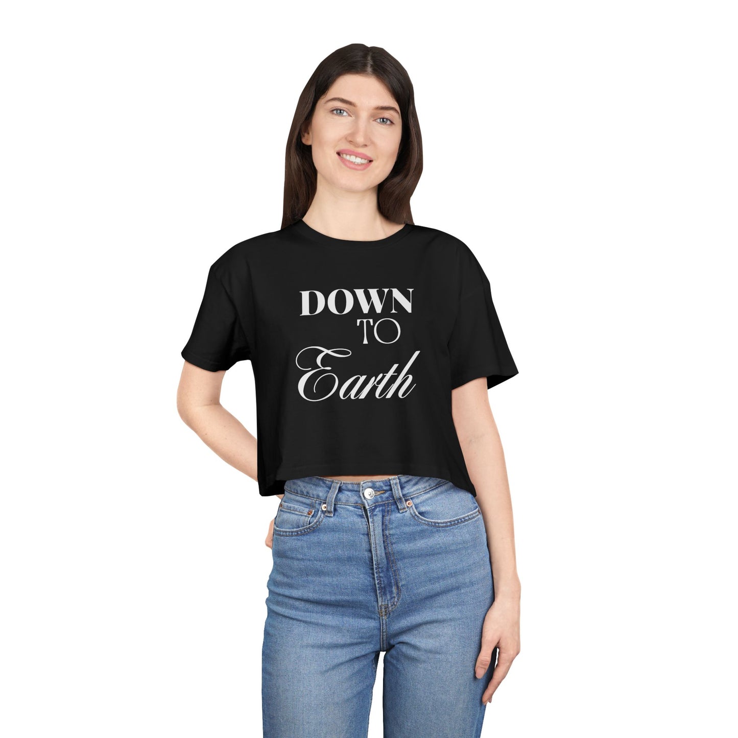 Down To Earth Women's Crop Tee