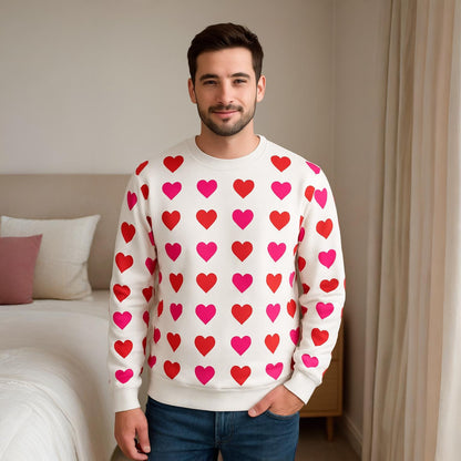 Love Pattern Sweatshirt Unisex