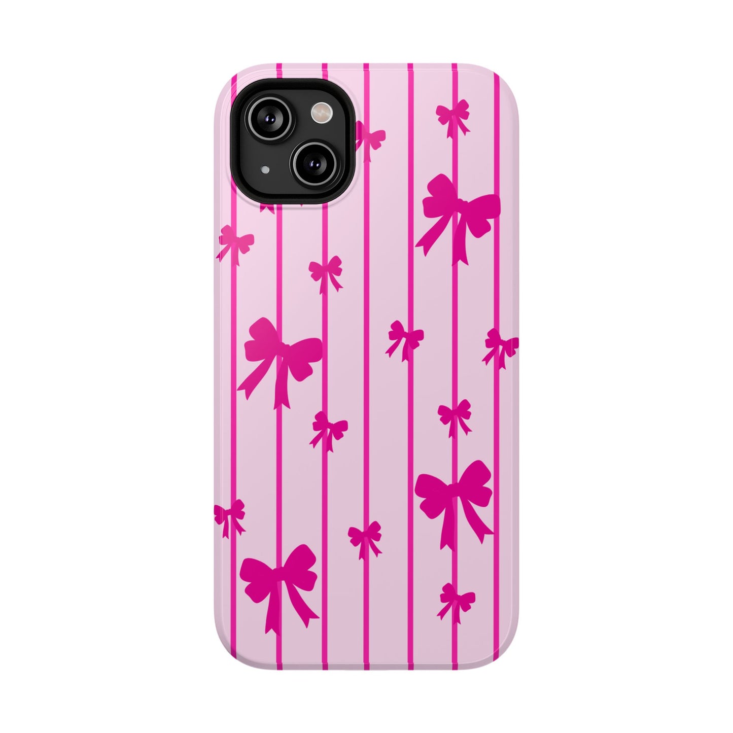 Pink Bow iPhone Case — Impact-Resistant Protective Phone Cover