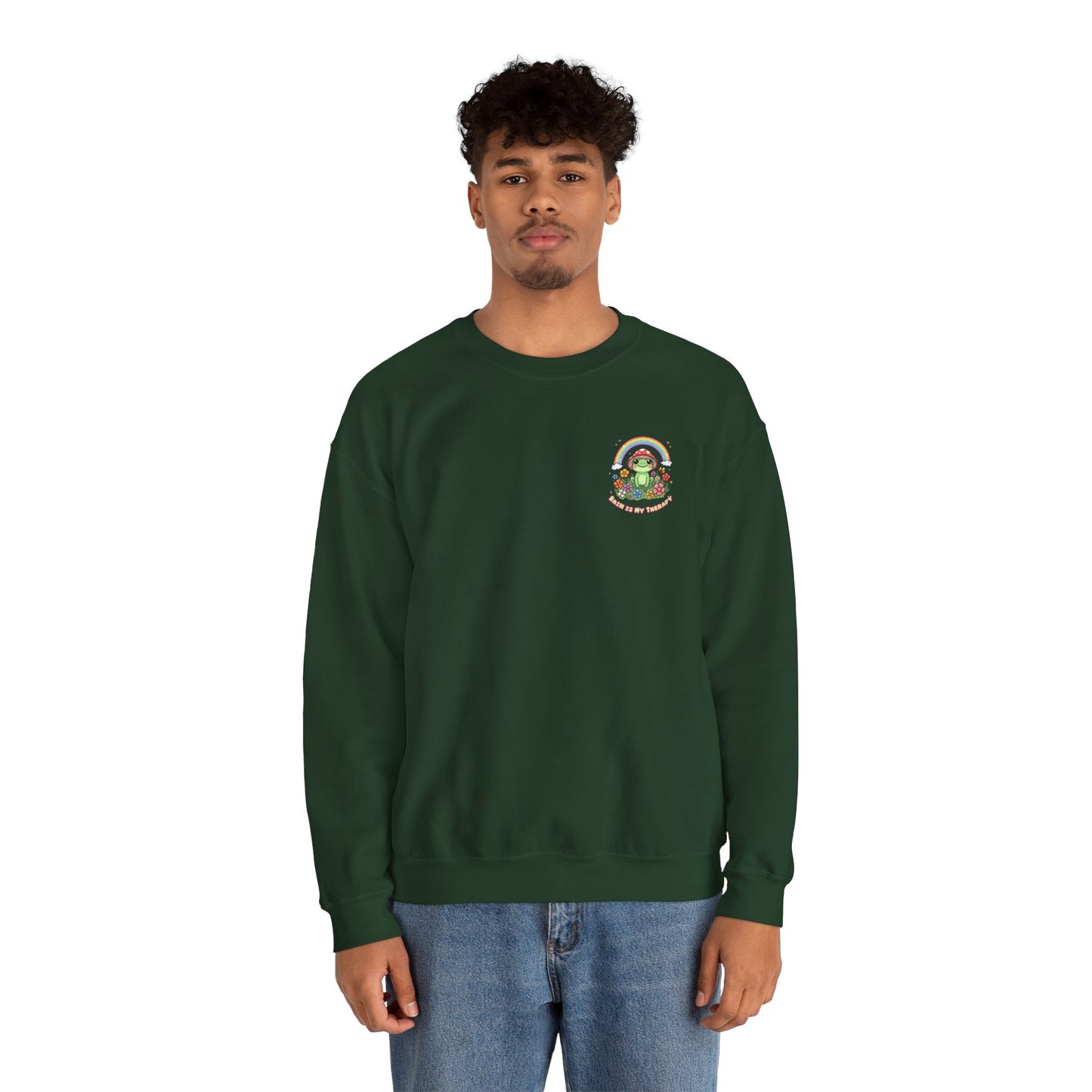 Rain Is My Therapy Sweatshirt — Cozy Weather Therapy Crewneck