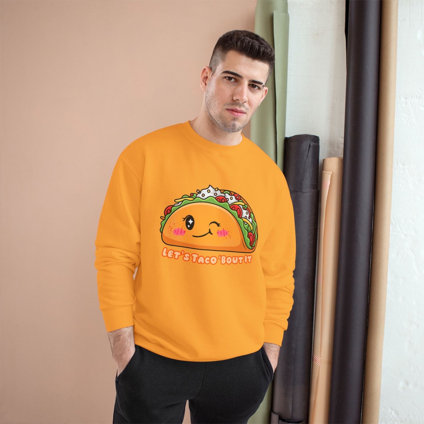 Champion Sweatshirt 'Let's Taco 'Bout It'