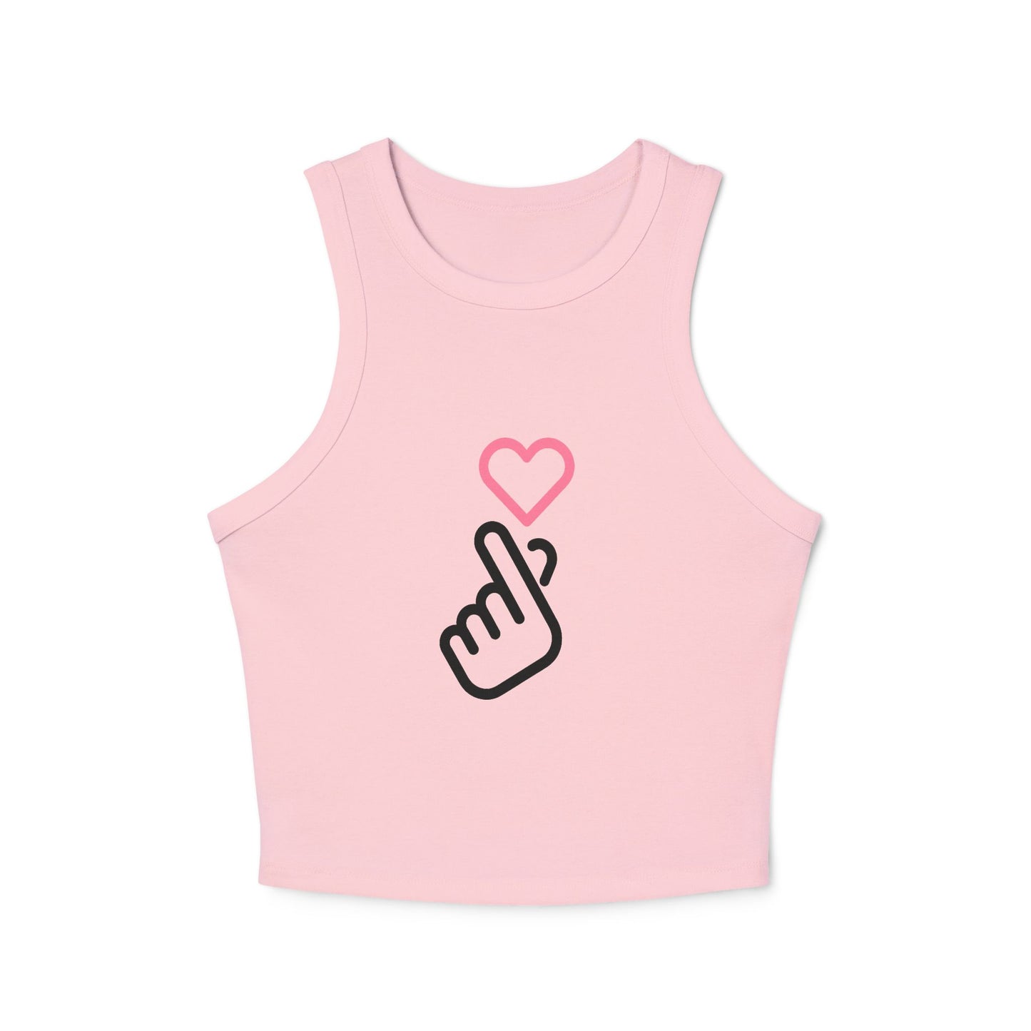 Tank Top - Finger Heart K-pop - Cute & Minimal Design