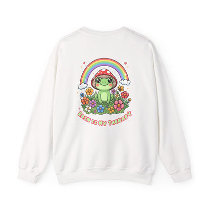 Rain Is My Therapy Sweatshirt — Cozy Weather Therapy Crewneck