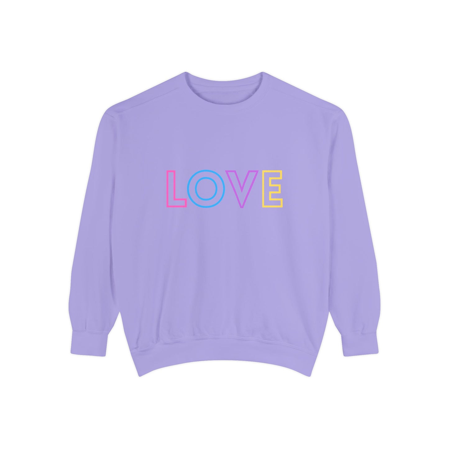LOVE Sweatshirt - Unisex Garment-Dyed