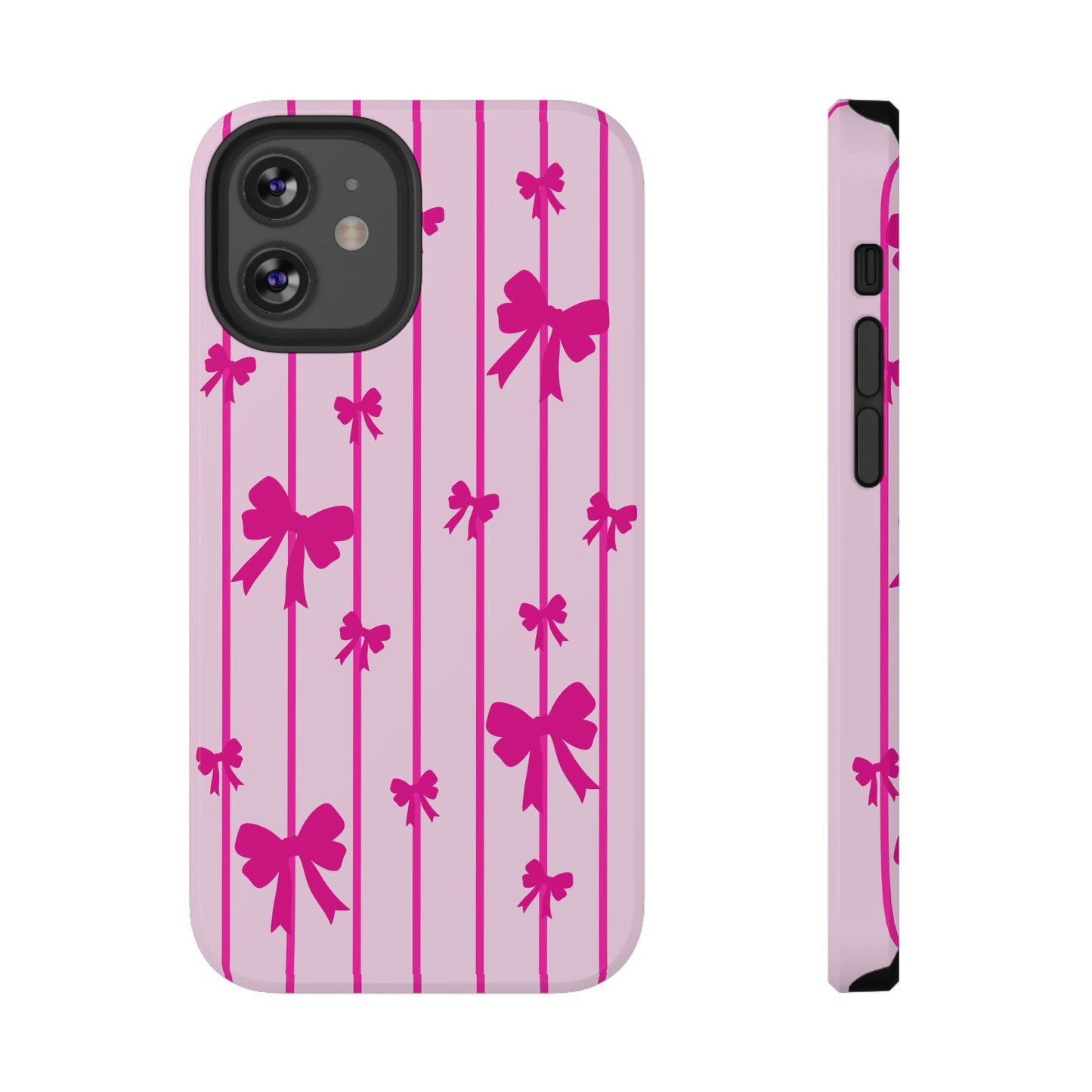 Pink Bow iPhone Case — Impact-Resistant Protective Phone Cover