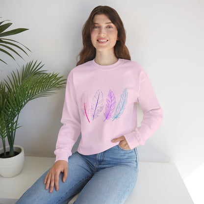 Bird's Feather Sweatshirt - Unisex Crewneck