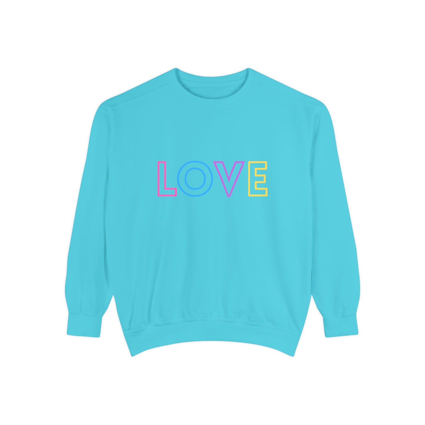 LOVE Sweatshirt - Unisex Garment-Dyed