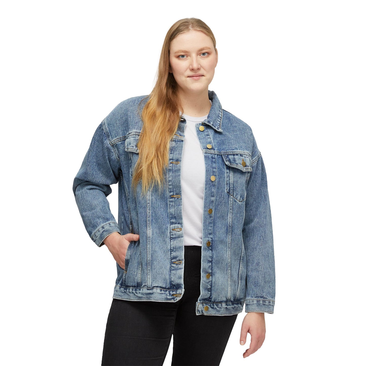 Women's Denim Jacket - Angel's Wings