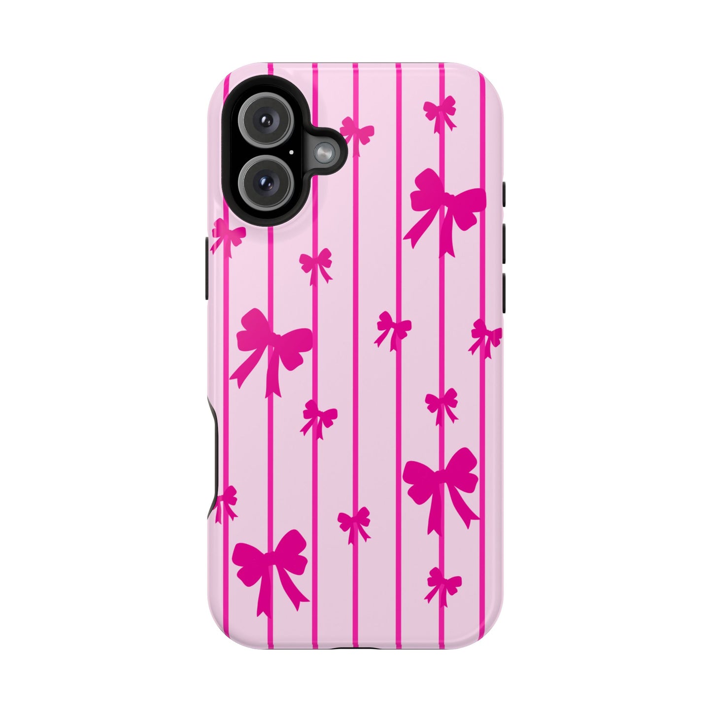 Pink Bow iPhone Case — Impact-Resistant Protective Phone Cover