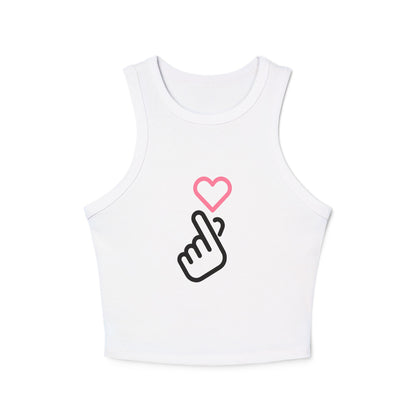 Tank Top - Finger Heart K-pop - Cute & Minimal Design